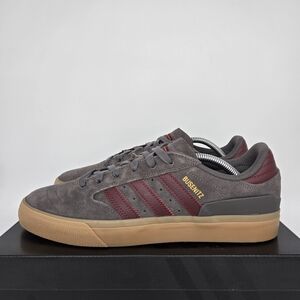 New adidas Busenitz Vulc II Charcoal Shadow Red Gum Men's Shoes Size 11.5